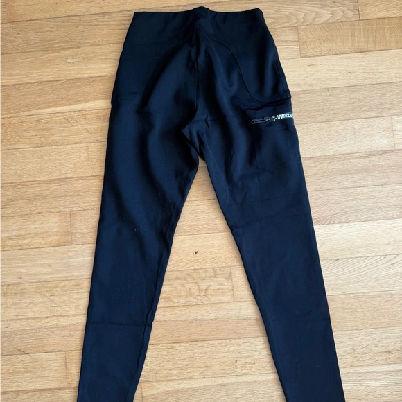 Off-White Black Leggings with Logo Detail